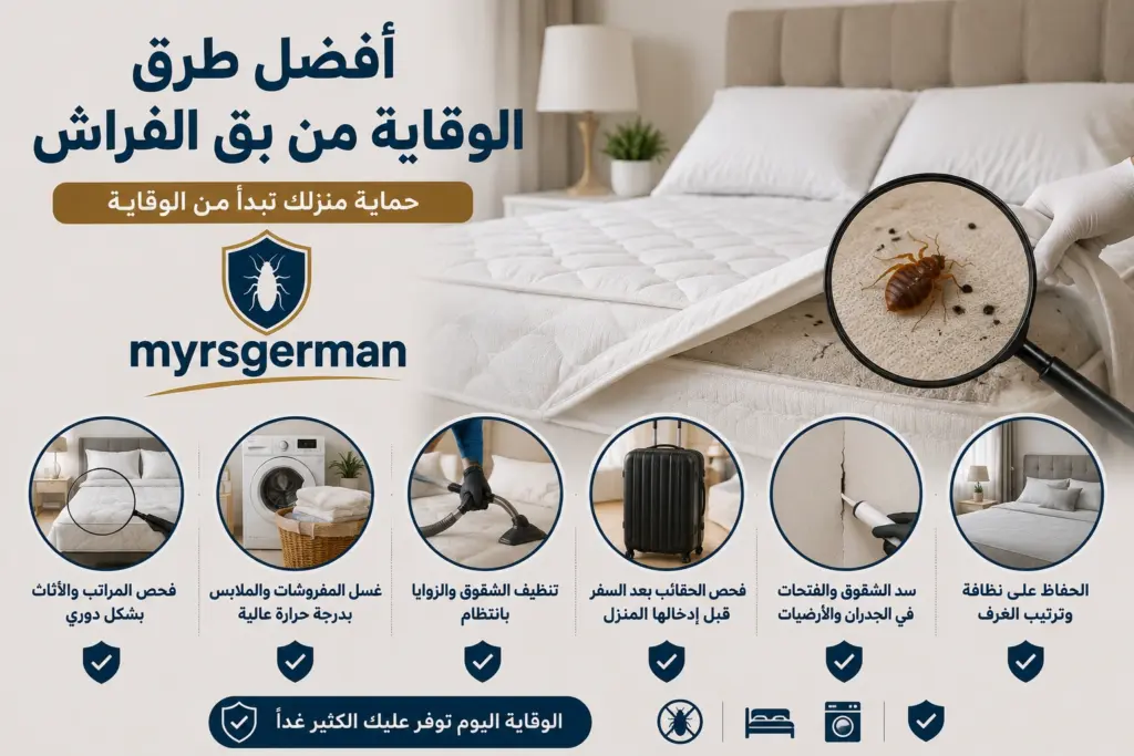افضل طرق الوقاية من بق الفراش